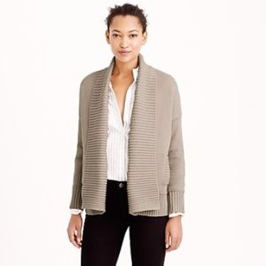Black J Crew Chunky Trim Open Cardigan